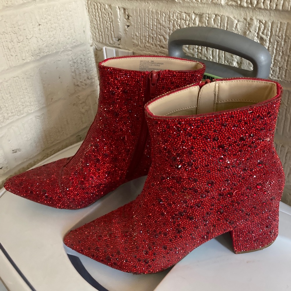 Rhinestone Betsey Johnson boots
